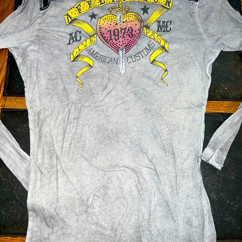 Affliction shirts -  size small but fit like mediums